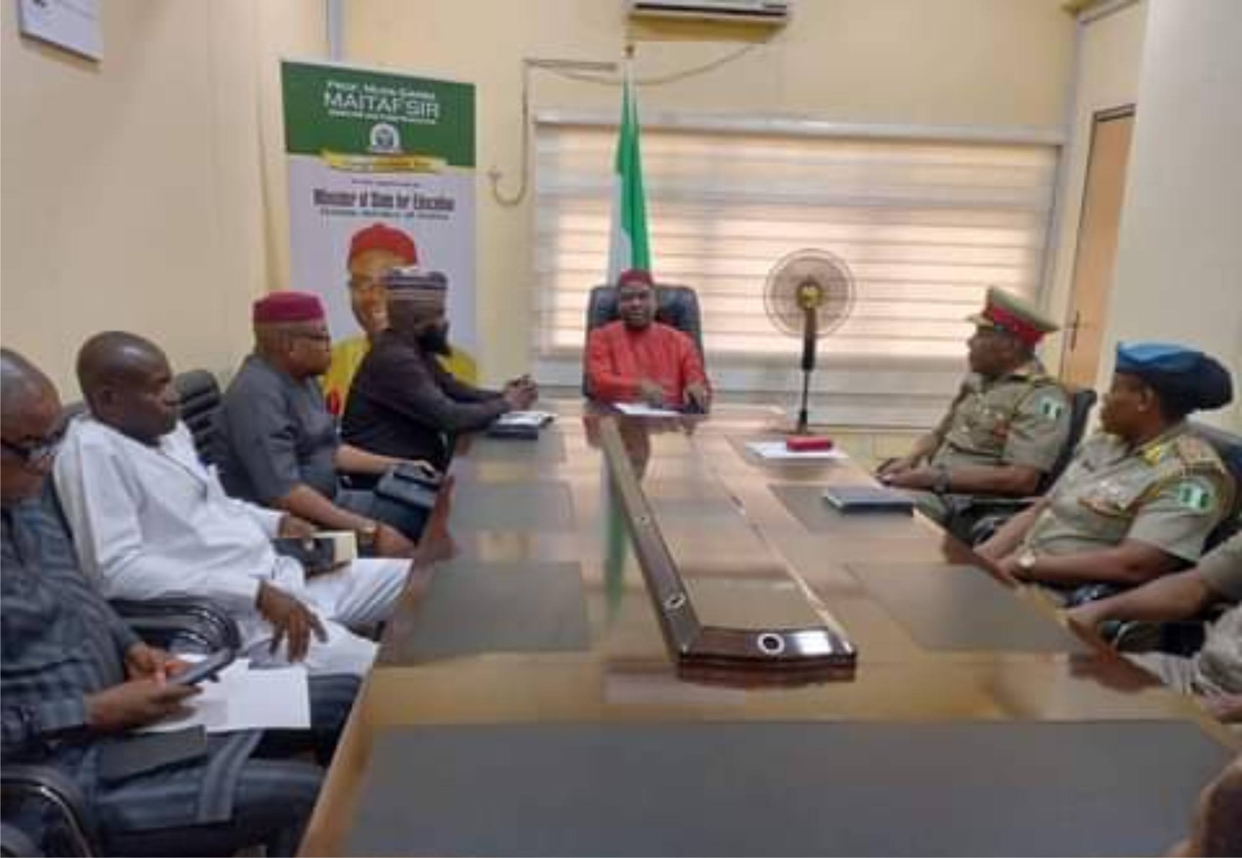 Peace Corps of Nigeria Pay Courtesy Visit on Minister of Education